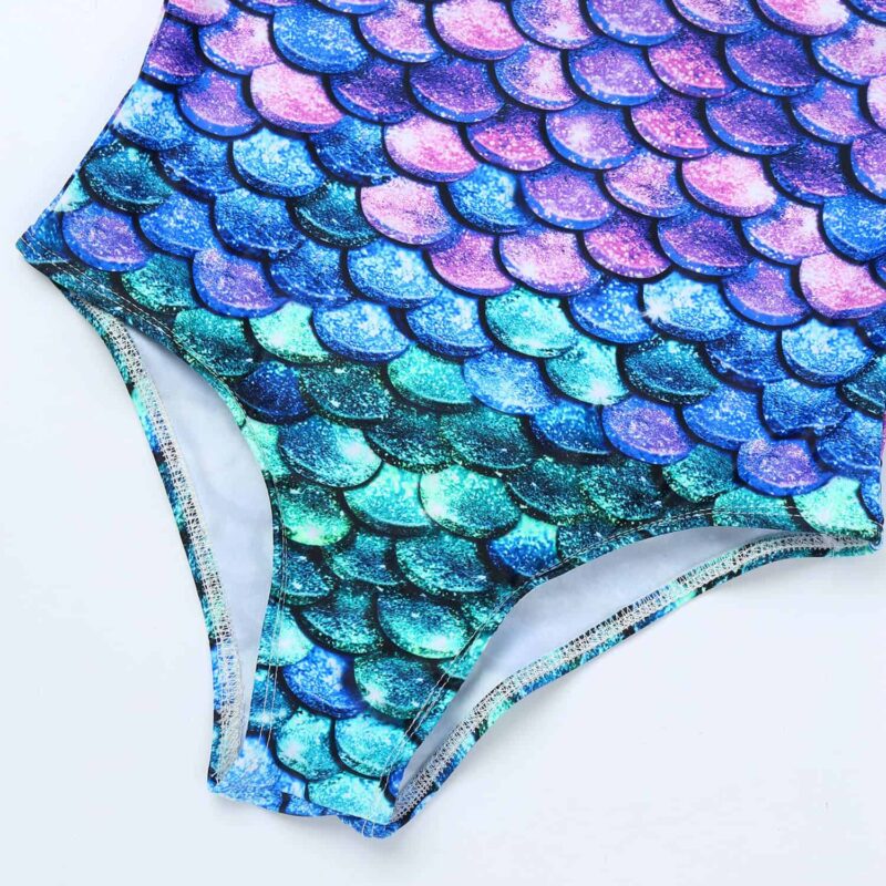 Maillot Petite Sirène bleu
