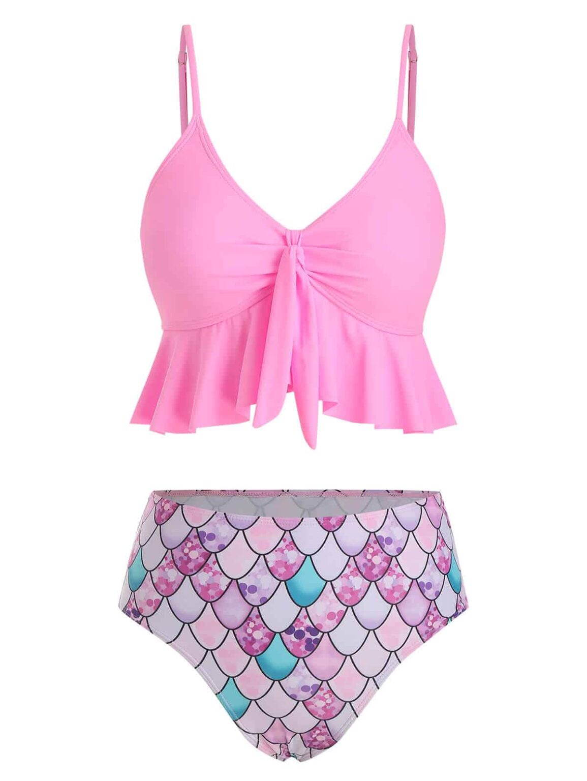 Bas De Bikini Nanette Lepore Taille 4 - Imprimé Sirène/bleu Polynésien, 84% Nylon, Neuf Avec étiquettes